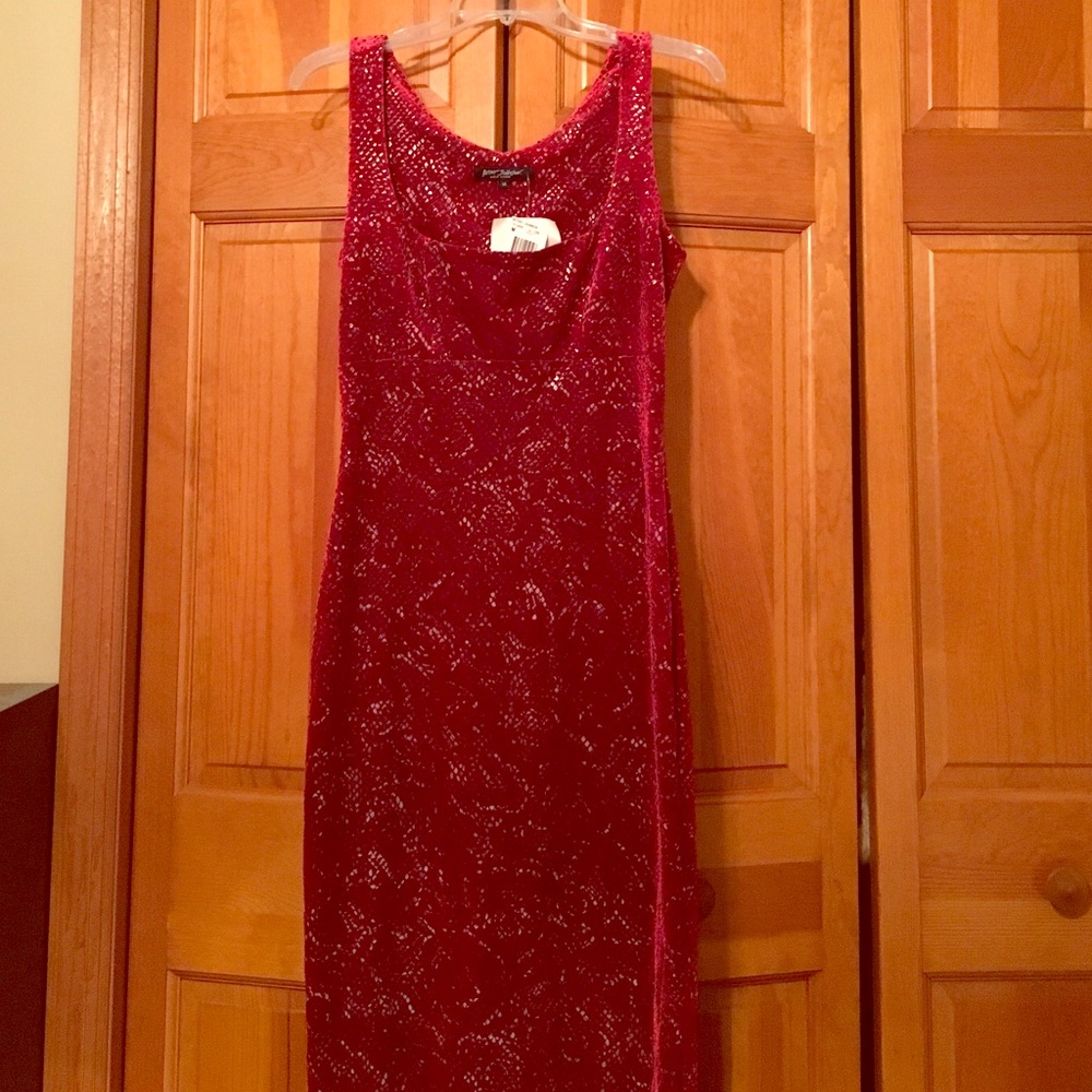 Betsey Johnson Red Velvet Dress - Sz M